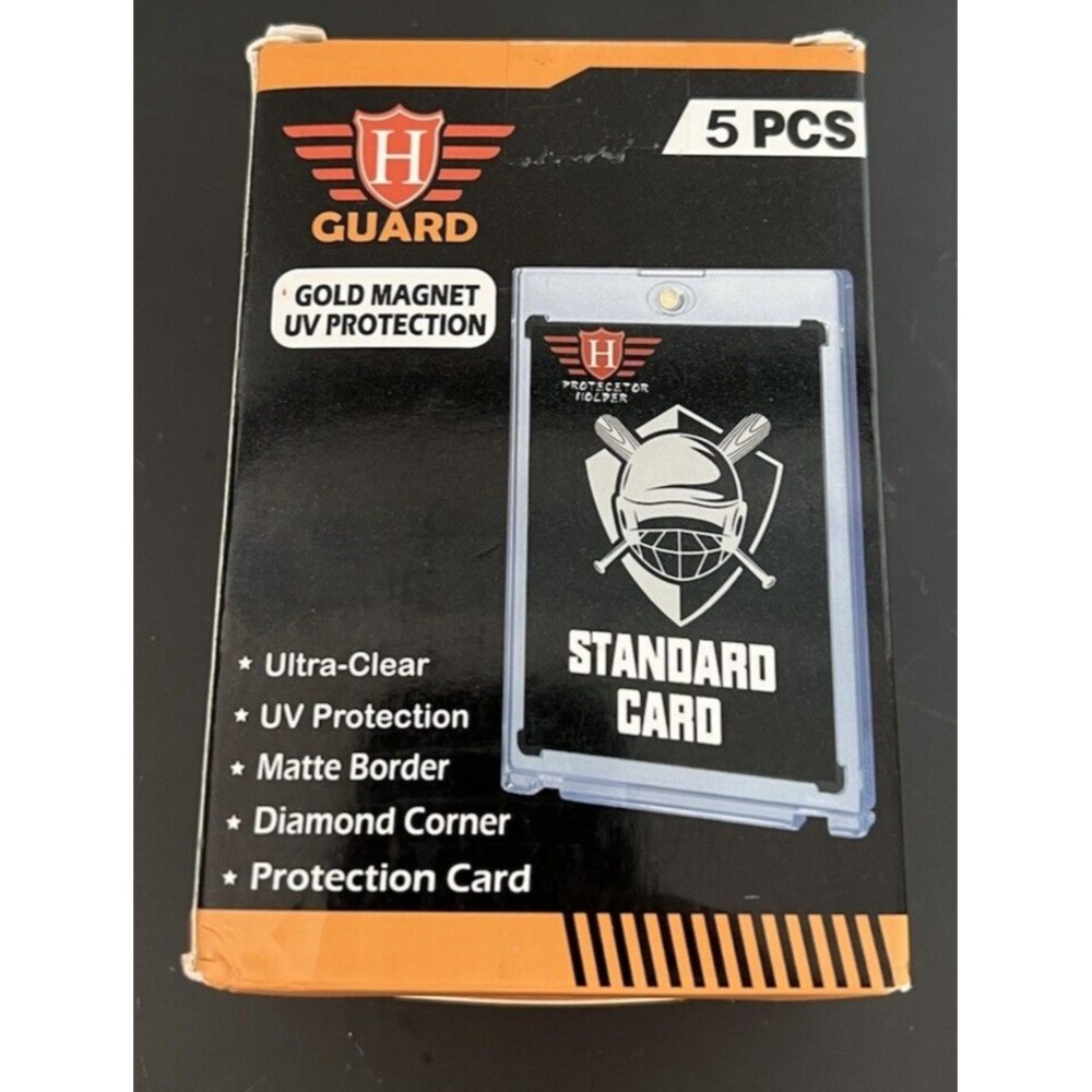 H Guard 5 pcs Gold Magnet UV Protection Diamond Corner Ultra Clear Card Protect
